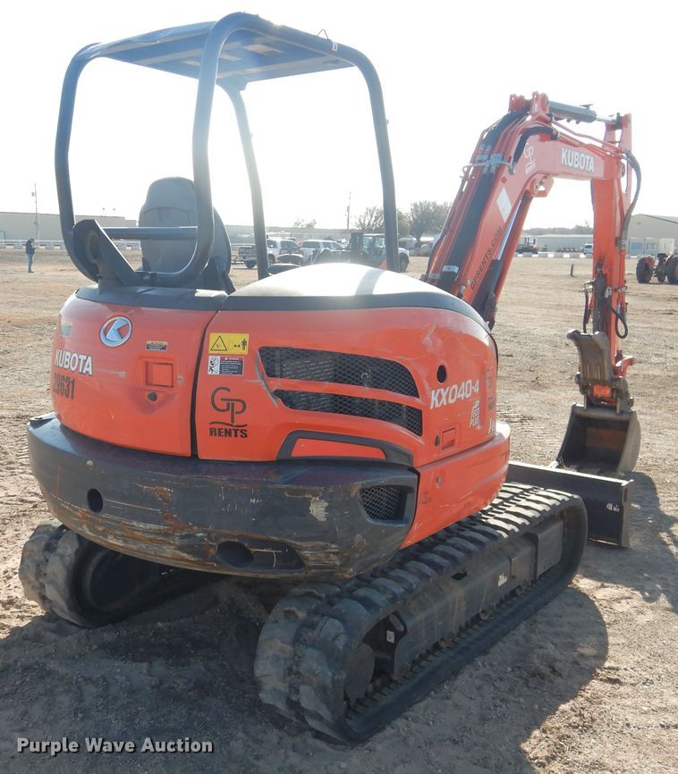 image for item DI3537 2019 Kubota KX040-4  mini excavator