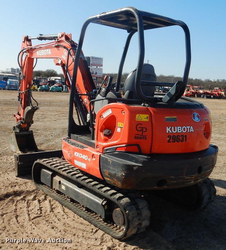 image for item DI3537 2019 Kubota KX040-4  mini excavator