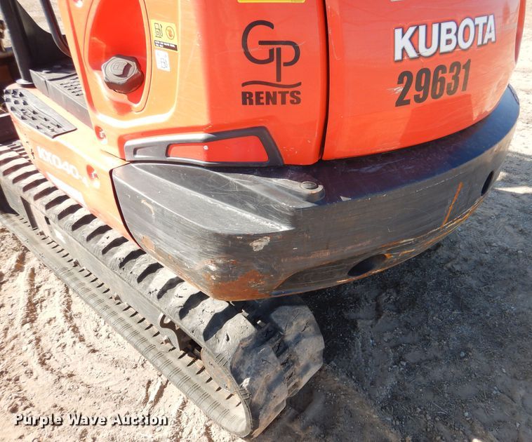 image for item DI3537 2019 Kubota KX040-4  mini excavator
