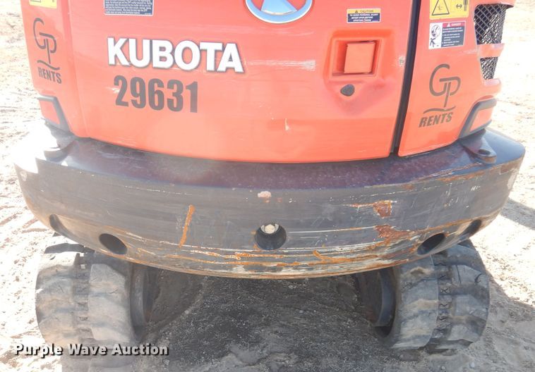 image for item DI3537 2019 Kubota KX040-4  mini excavator