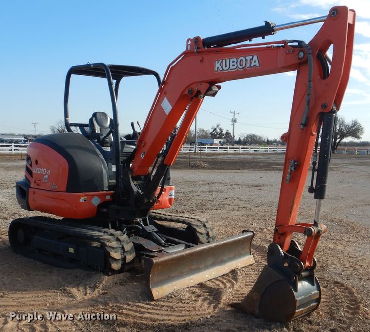 image for item DI3539 2018 Kubota KX040-4  mini excavator
