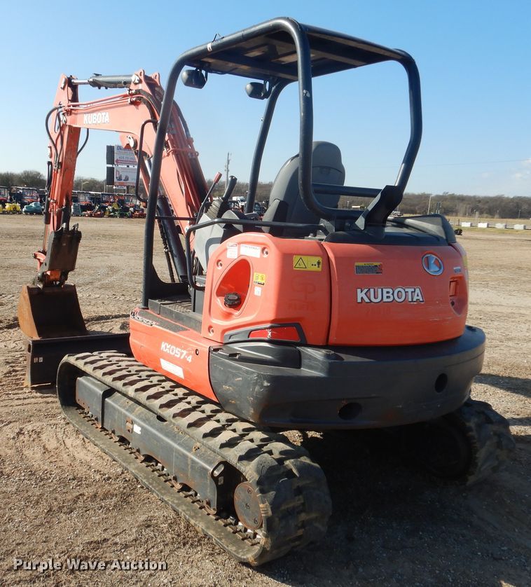 image for item DI3541 2017 Kubota KX057-4R1AP  mini excavator