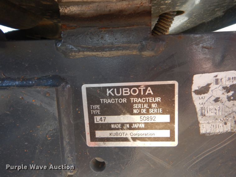 image for item DI3556 2018 Kubota L47  backhoe