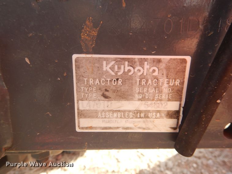 image for item DI3557 2018 Kubota L4701  MFWD tractor