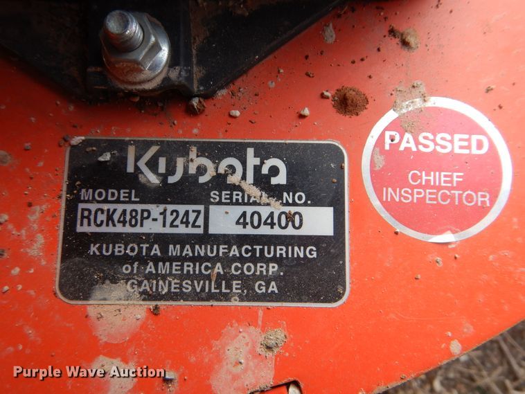 image for item DI3582 2016 Kubota Z121S  ZTR lawn mower