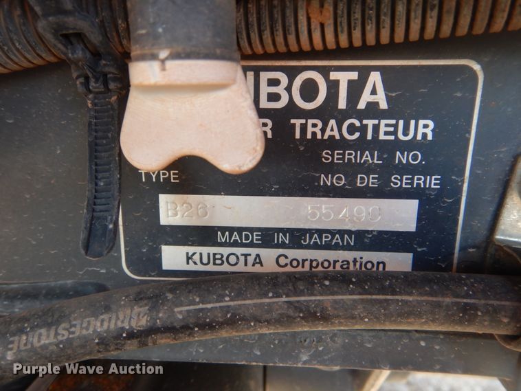 image for item DI3607 2017 Kubota B26  backhoe