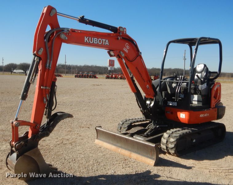 image for item DJ2058 2019 Kubota KX040-4  mini excavator