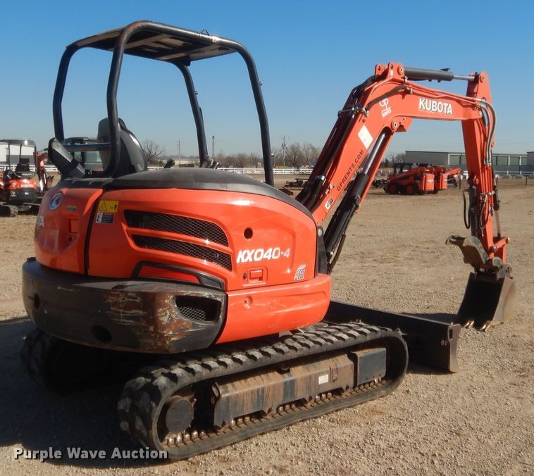 image for item DJ2058 2019 Kubota KX040-4  mini excavator