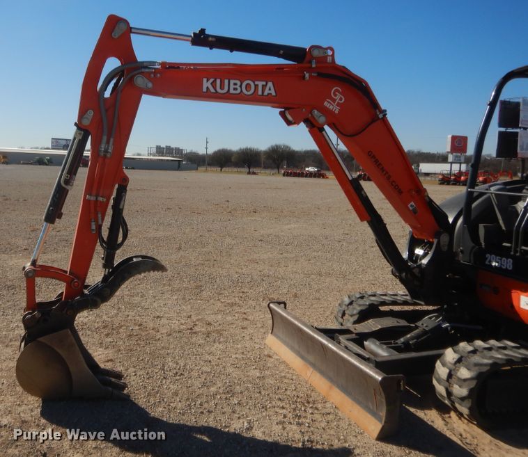 image for item DJ2058 2019 Kubota KX040-4  mini excavator