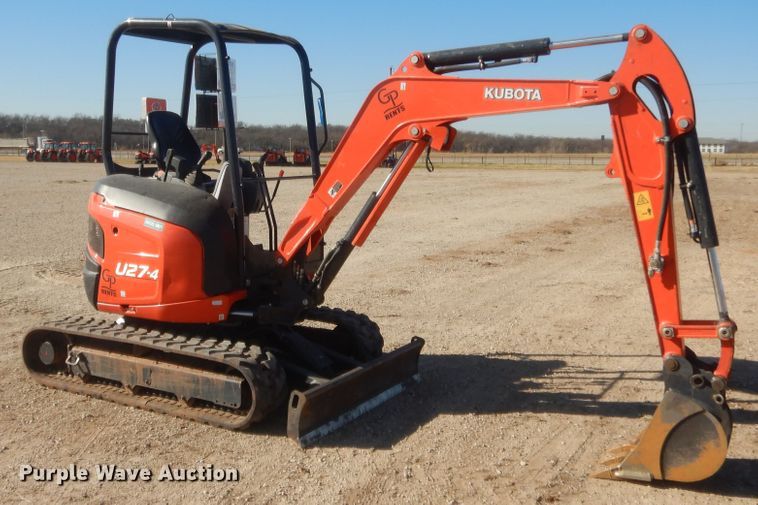 image for item DJ2059 2019 Kubota U27-4  mini excavator
