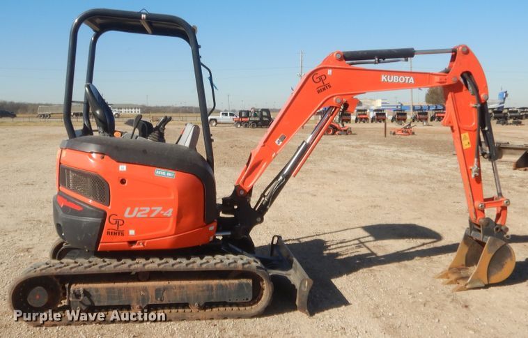 image for item DJ2059 2019 Kubota U27-4  mini excavator