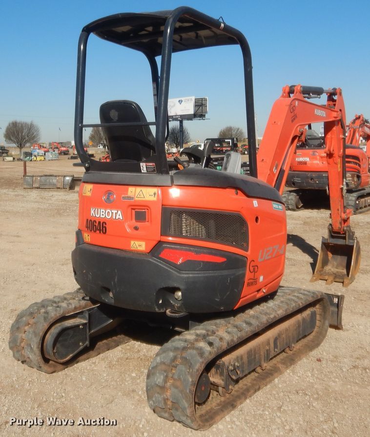 2019 Kubota U274 mini excavator in Norman, OK Item DJ2059 sold