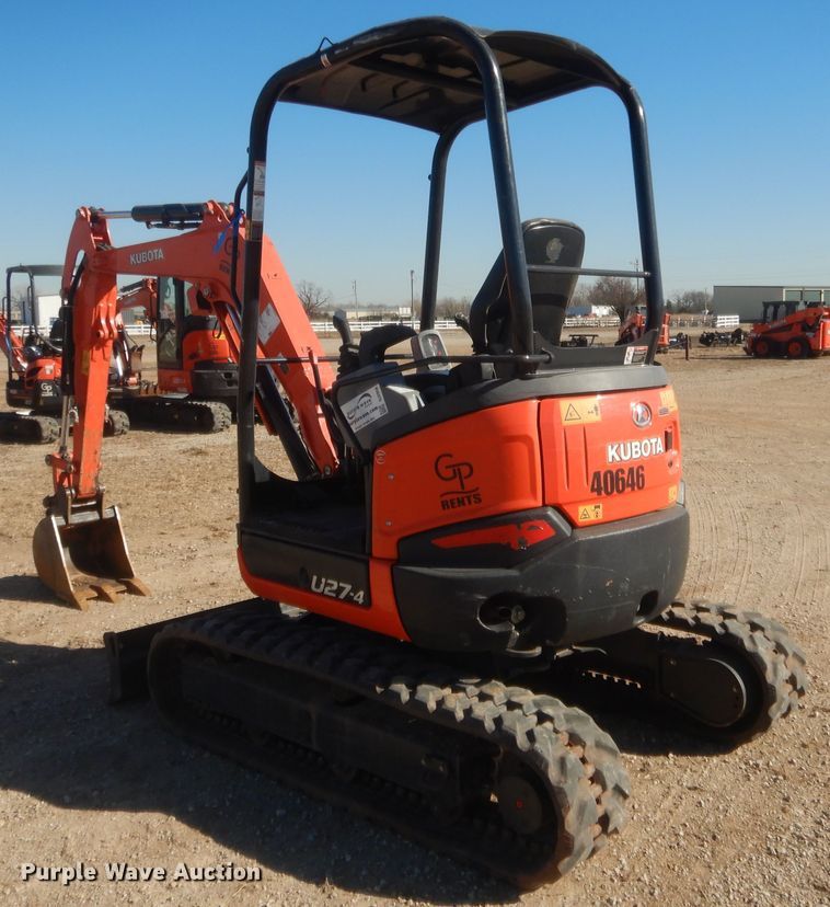 image for item DJ2059 2019 Kubota U27-4  mini excavator