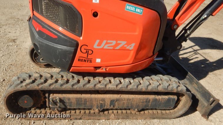 image for item DJ2059 2019 Kubota U27-4  mini excavator