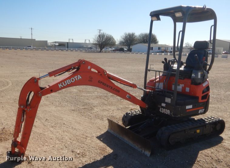 image for item DJ2060 2018 Kubota U17  mini excavator
