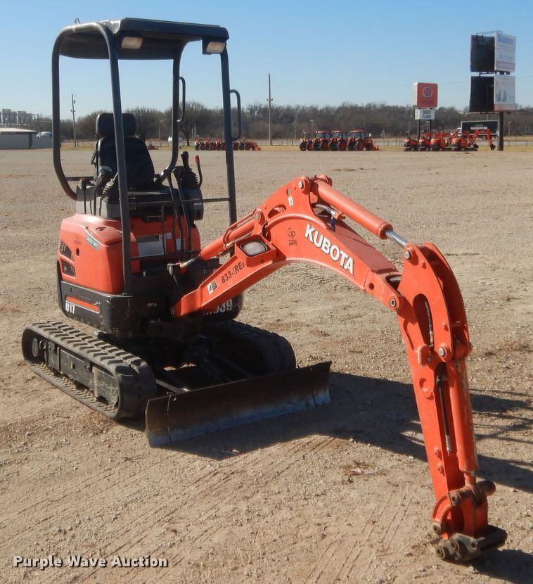 image for item DJ2060 2018 Kubota U17  mini excavator