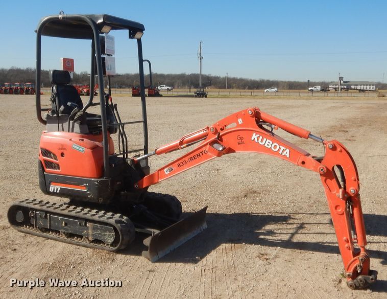 image for item DJ2060 2018 Kubota U17  mini excavator