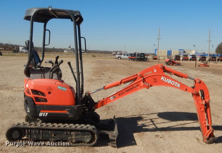 image for item DJ2060 2018 Kubota U17  mini excavator