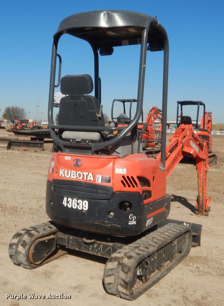 image for item DJ2060 2018 Kubota U17  mini excavator