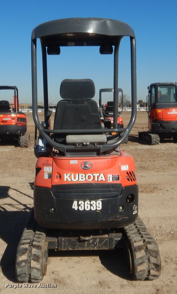 image for item DJ2060 2018 Kubota U17  mini excavator