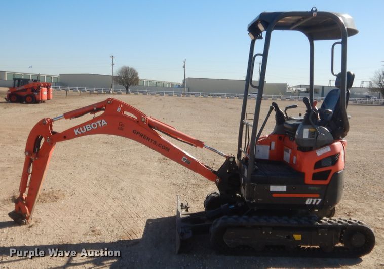 image for item DJ2060 2018 Kubota U17  mini excavator
