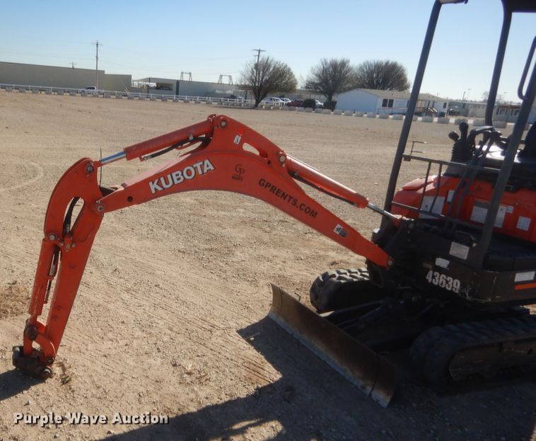 image for item DJ2060 2018 Kubota U17  mini excavator