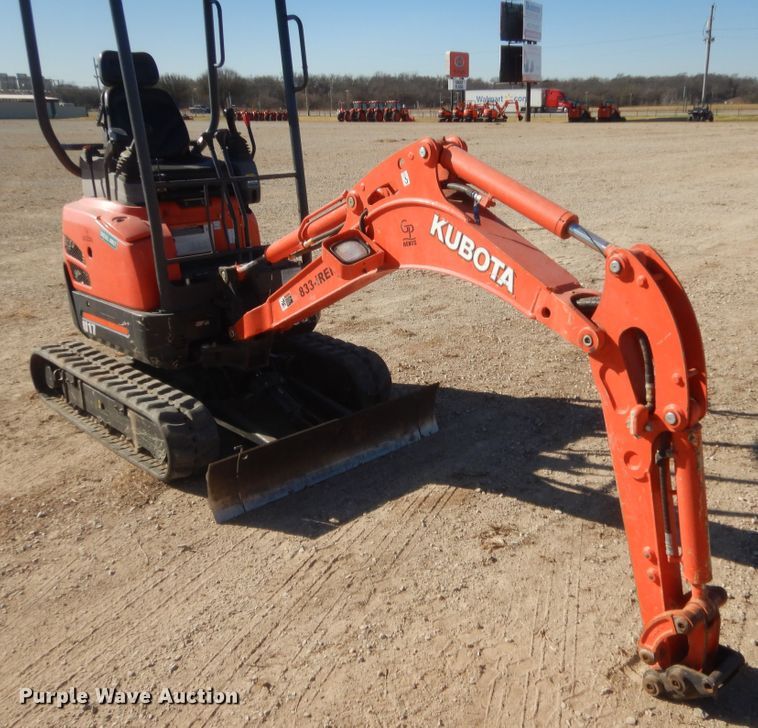 image for item DJ2060 2018 Kubota U17  mini excavator