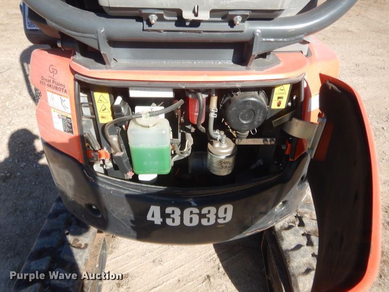 image for item DJ2060 2018 Kubota U17  mini excavator