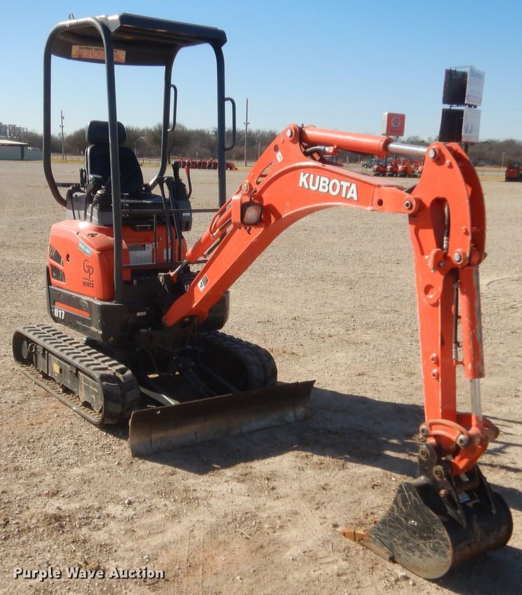 image for item DJ2061 2020 Kubota U17  mini excavator