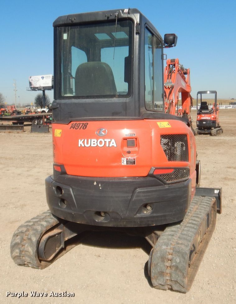 image for item DJ2062 2019 Kubota U35-4  mini excavator