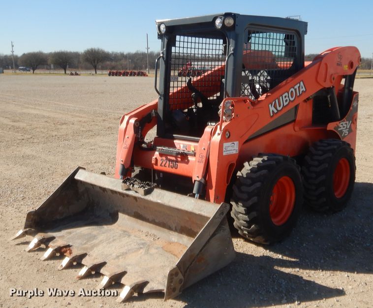 image for item DJ2063 2018 Kubota SSV75  skid steer loader
