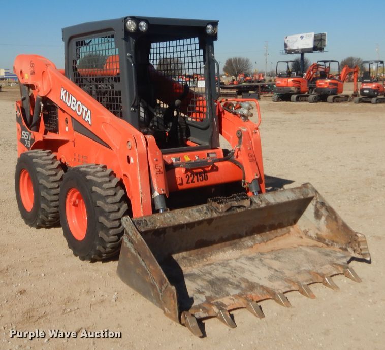 image for item DJ2063 2018 Kubota SSV75  skid steer loader