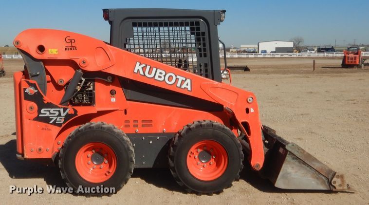 image for item DJ2063 2018 Kubota SSV75  skid steer loader