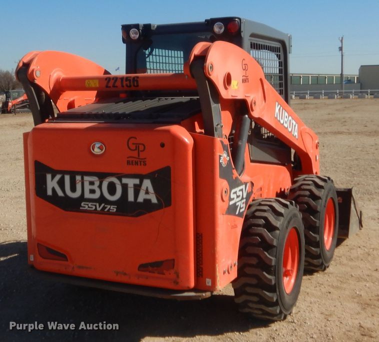 image for item DJ2063 2018 Kubota SSV75  skid steer loader