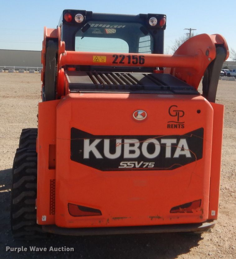 image for item DJ2063 2018 Kubota SSV75  skid steer loader