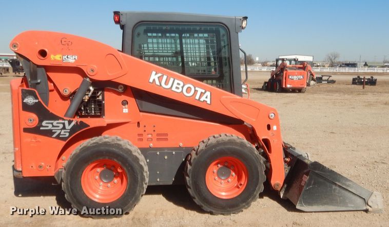 image for item DJ2064 2017 Kubota SSV75  skid steer loader