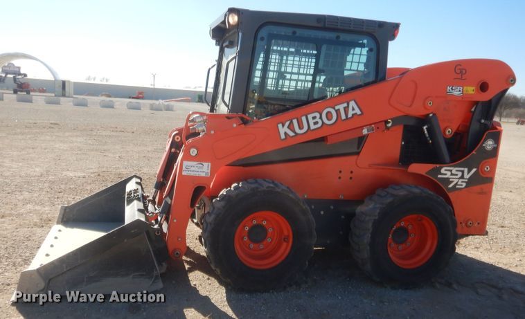image for item DJ2064 2017 Kubota SSV75  skid steer loader