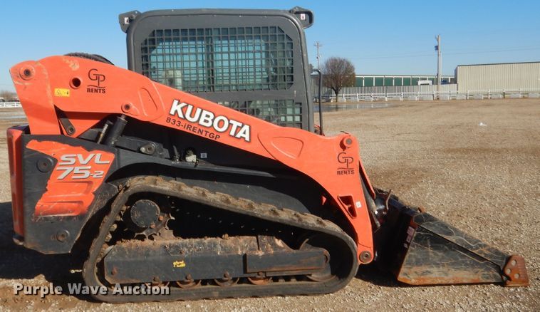 image for item DJ2117 2017 Kubota SVL75-2  tracked skid steer loader