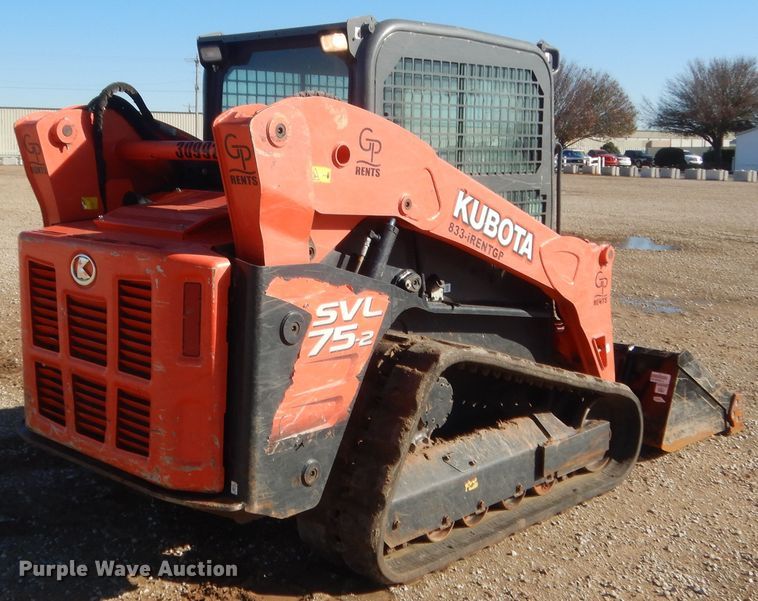 image for item DJ2117 2017 Kubota SVL75-2  tracked skid steer loader