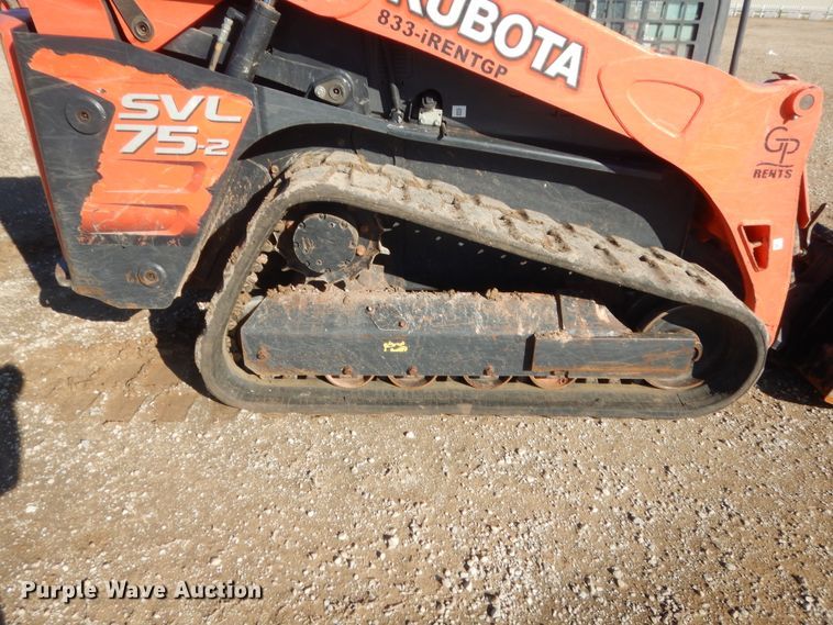 image for item DJ2117 2017 Kubota SVL75-2  tracked skid steer loader