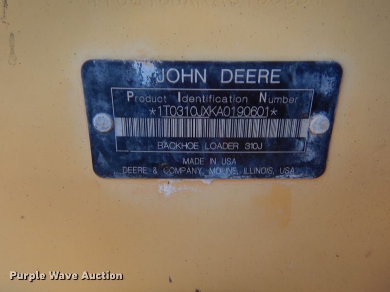 image for item DJ2128 2010 John Deere 310J  backhoe