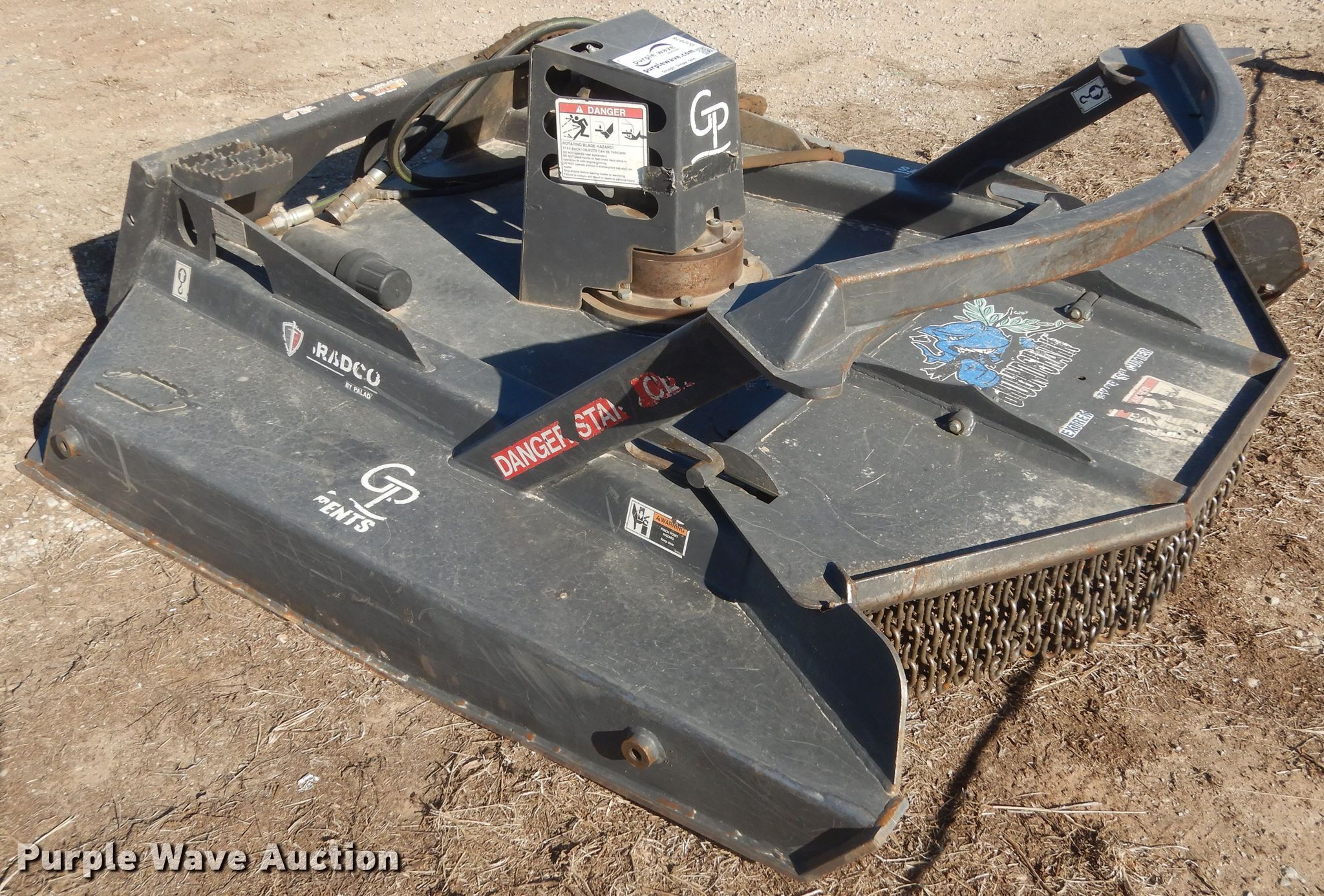 Bradco Ground Shark skid steer rotary mower in Norman, OK Item DJ2076