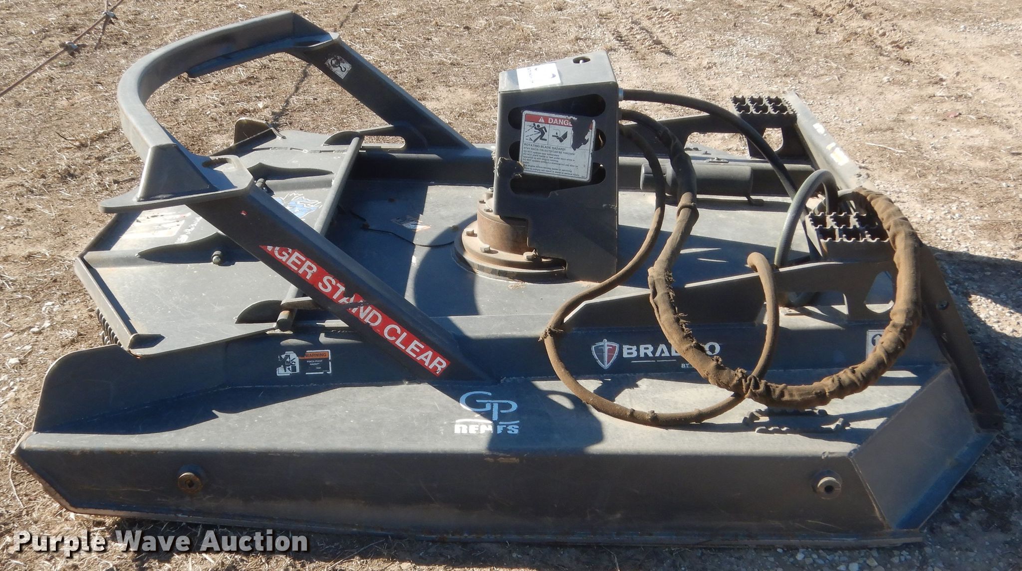 Bradco Ground Shark skid steer rotary mower in Norman, OK Item DJ2076