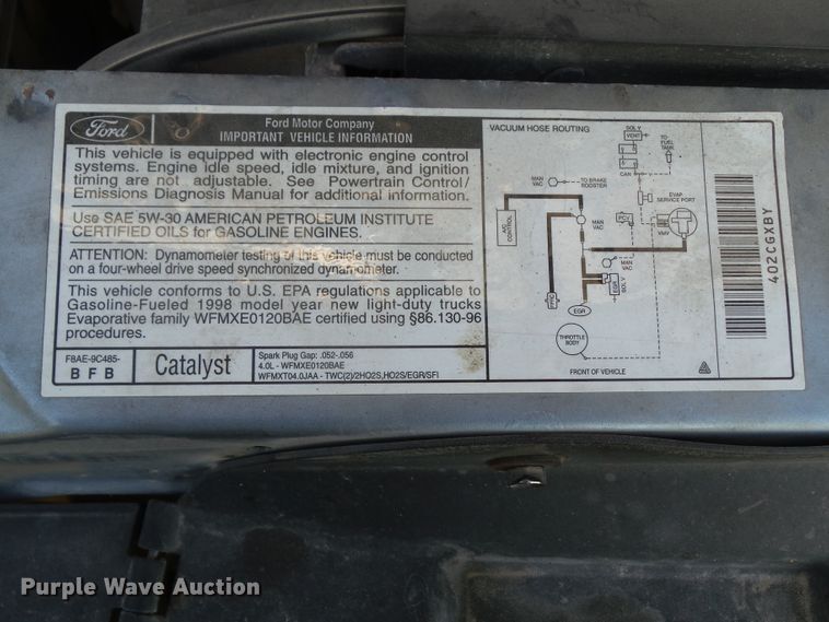 image for item DF0975 1998 Ford Explorer XLT  SUV