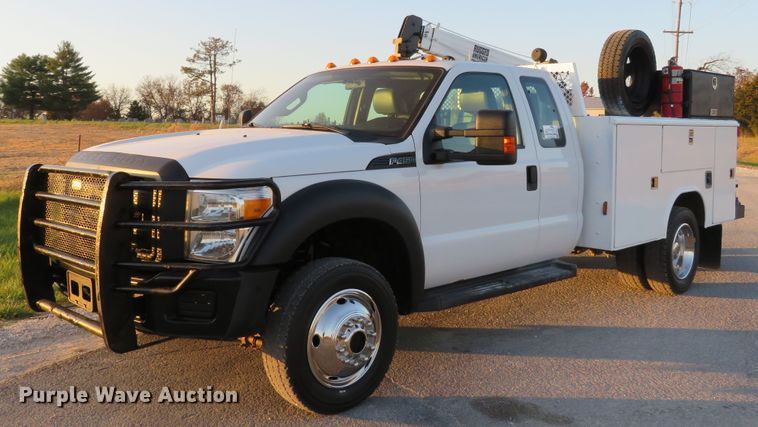 image for item DI3850 2013 Ford F450 Super Duty XL  utility truck with crane