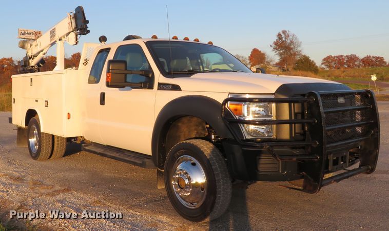 image for item DI3850 2013 Ford F450 Super Duty XL  utility truck with crane