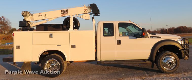image for item DI3850 2013 Ford F450 Super Duty XL  utility truck with crane