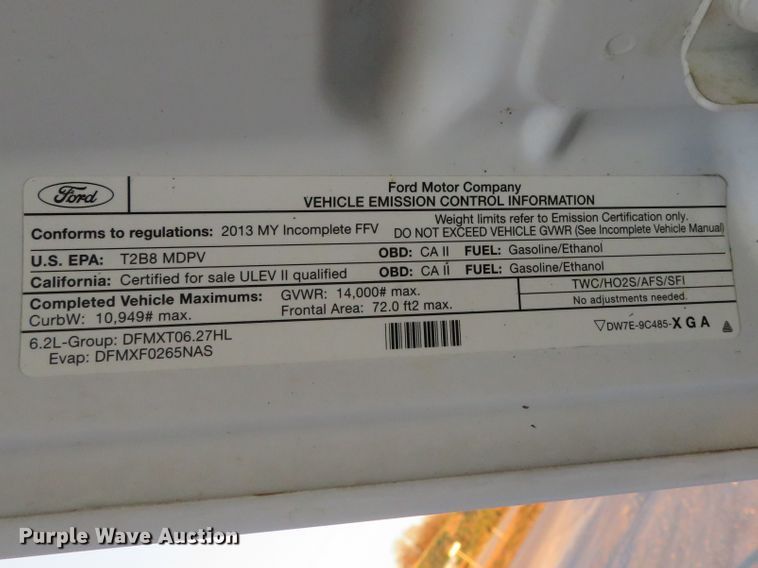 image for item DI3897 2013 Ford F350 Super Duty XL  SuperCab utility bed pickup truck