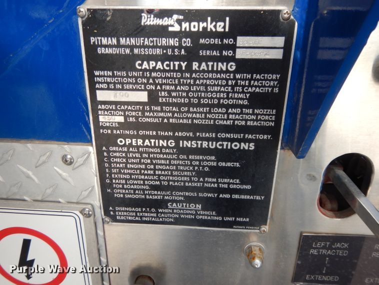 image for item DI8091 1988 Pierce  aerial platform fire truck