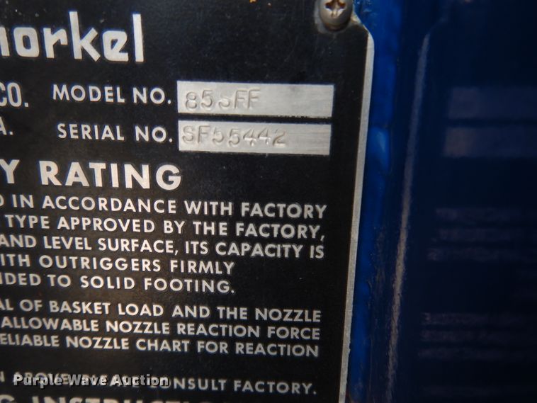 image for item DI8091 1988 Pierce  aerial platform fire truck